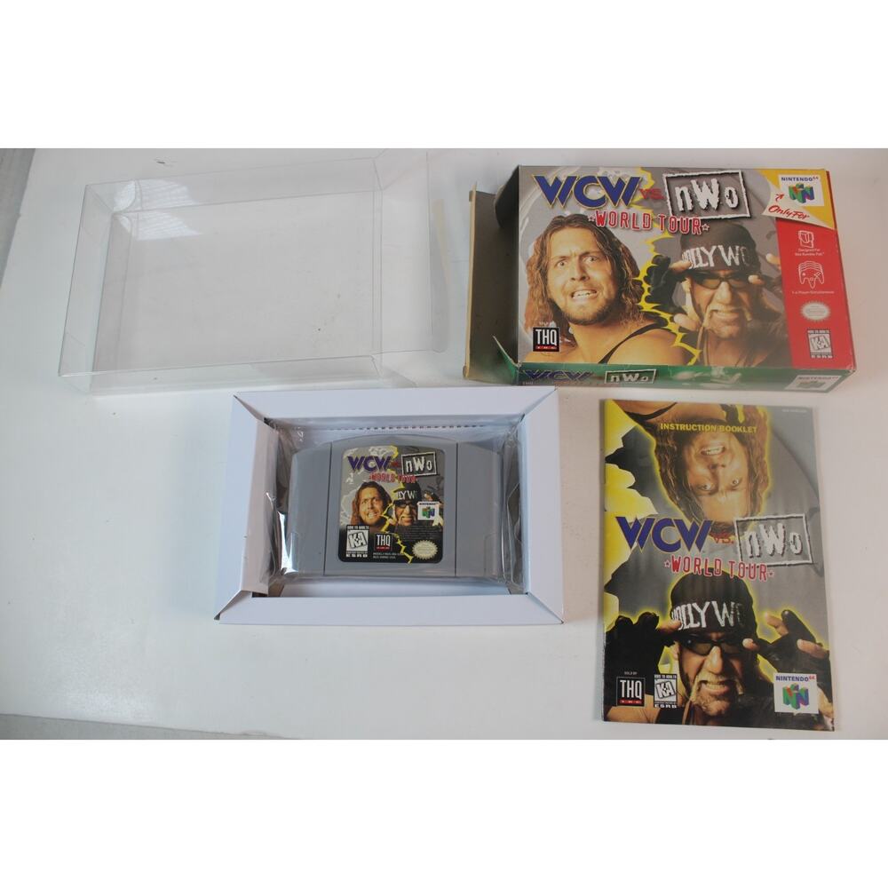 WCW vs. NWO World Tour (Nintendo 64, 1997, N64) Authentic W/ box + Manual